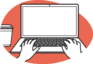 nowly Illustration Work Laptop Movement
